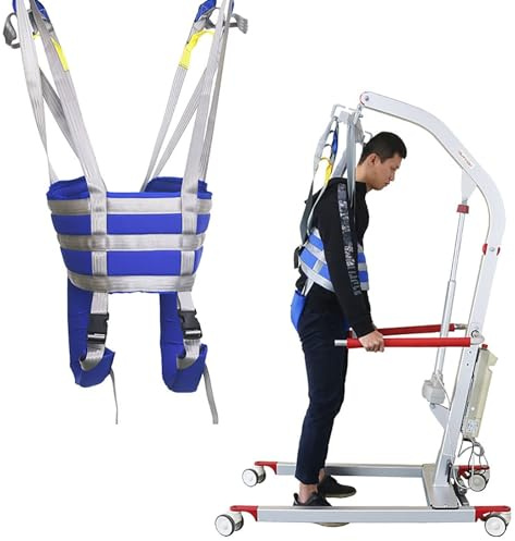 Patient Full Body Lift Sling for Safe Toileting and Walking Assistance, Divided Leg Design for Easy Mobility and Transfer, Ideal for Hoist and Gait Belt Use