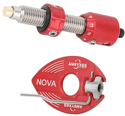 HNZMDY Recurvebogen Pfeilauflage & Seitenplatte Set | Aluminium-Pfeillager + Edelstahl-Kupfer-Dämpfer | 5/16-24 Gewinde | Für Anfänger & Wettkampf