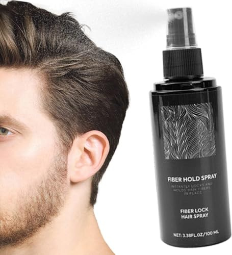 Fissatore Per Fibre Di Cheratina | Spray Fibra Capelli | Spray Di Fibre Capillari 100ml Rapida Asciugatura Resistente Sudore Styling Naturale Uomini Donne Barba Calvizie Uso Quotidiano