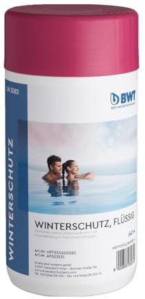 BWT Pool Wintermittel 1 Liter | Hochkonzentriertes Überwinterungsmittel, gegen Algenwachstum, Kalk- und Krustenbildung, Erleichtert Frühjahrsreinigung