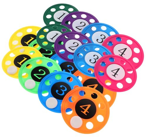 Gogogmee 16pcs Diving Discs Pool for Flying Saucer Sinkers for Swimming Skill Training Interactive Underwater Retrieval Game for Summer Water Fun