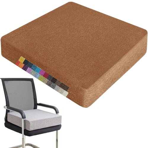 50 x 50 x 10 cm Schaumstoffkissen, waschbar, Sitzkissen mit Reißverschluss, rutschfestes Stuhlkissen für Haus & Garten, ideal für Stühle und Bänke, für den Innen- und Außenbereich