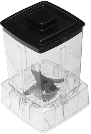 JECOMPRIS Contenitore Ricambio Commerciale per Frullatore 600 Ml in Plastica Trasparente Resistente, Tazza per Succhi e Latte di Soia, Accessorio Cucina Professionale per Uso Riutilizzabile