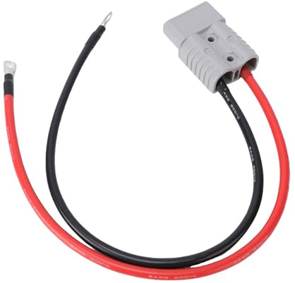 Mumusuki Cavo di Ricarica per Carrello Elevatore Elettrico, Connettore Rapido Batteria 6AWG 175A con Terminale a Crimpare O-ring M8 per Carrelli Elevatori, Carrelli, Rimorchi, Auto da