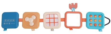 Bloques Educativos para Apilar Bebés, Diseño único para el Desarrollo de la Coordinación Ojo-Mano, Juguete de Cubos Apilables para Educación Temprana para Bebés, Material Plástico de Primera