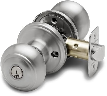 Copper Creek CK2040SS Door knob, Satin Stainless, 1 Pack