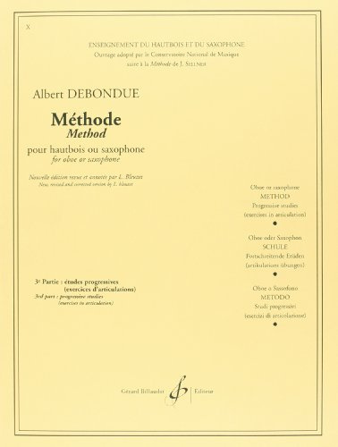 Methode Volume 3 Etudes Progressives (Exercices d'Articulations)