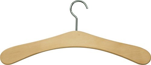 Zeller 17109 Garderobenbügel, ca. 45 cm, natur, 3er Set, Sonstige, 40 x 40 cm
