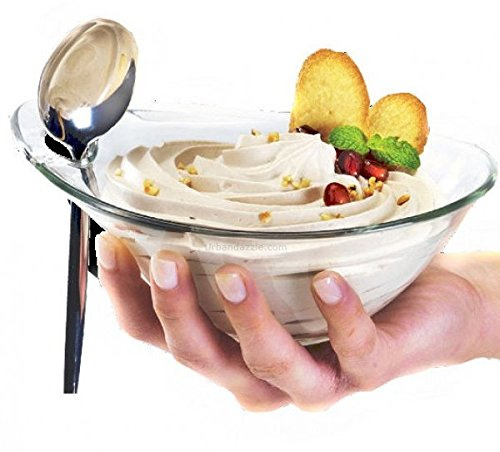BORGONOVO Confezione da 6 Coppe per Gelato Snack Coppette della Vetreria Linea Practica Diametro cm 14 Made in Italy