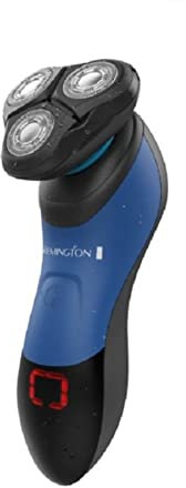 Remington Rotationsrasierer HyperFlex Aqua Plus XR1450, flexibler Schwingkopf, ComfortFloat-Scherringe, Nass- und Trockenanwendungen, schwarz/blau