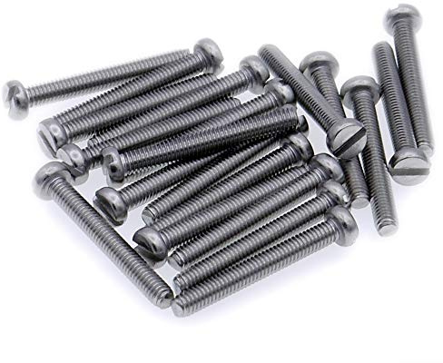 M4 (4mm x 10mm) Slot Cheese Machine Screw (Bolt) - Stainless Steel (A2) (Pack of 20)