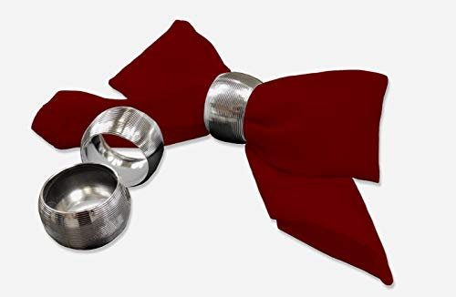 Rollmayer 12er Set Stoffservietten Kaffeeservietten Tischservietten Kollektion Vivid (Weinrot 13, 25x25cm)