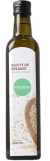 Aceite de sésamo Bio | 500 ml de aceite | Naturitas Essentials | Prensado en frío | Sin refinar apto para aliñar en crudo | Aceites y Vinagres