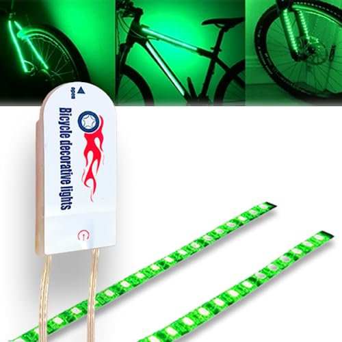 WOWLED 2 Pcs Frame Led Bike Lights Waterproof Bicycle Lights, 3 Light Modes Ultimate Safety for Kids Adults