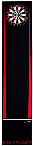 Kingpower Dart Darts Teppich Dartteppich Dartmatte 290x60 cm Steeldart Dartpfeile Dartboard Zubehör Abwurflinie Schutz Gummi Dartscheibe Verschiedene Designs, Design:Design 02