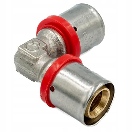 KNM Trade Armaturen Pressfitting G-Gewinde PEX Rohr 25x25 | Messingchrom, PEX-Rohre, Edelstahlhülse, FZZ, Wasser-/Heizungsanlagen, Gebäude