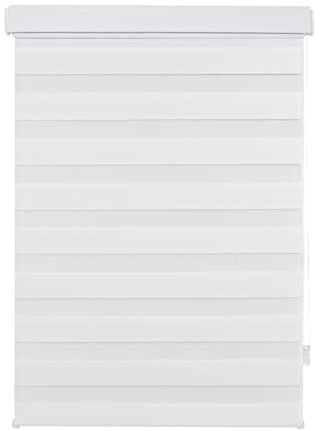 ondeco Doppelrollo Kassetten Duo Rollo Seitenzugrollo mit Klemmträger inklusive Montagematerial Weiß 80x160cm