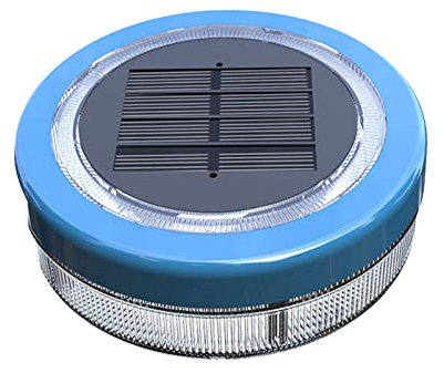 Fulenyi Lumière de Piscine Solaire Flottant Eclairage LED Lumière Bleue Étanche Boule Lampe Solaire pour Bassin Jardin, Piscine, Etang, Plein Air, Décoration de Fête