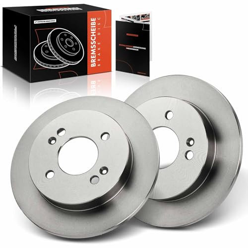 Frankberg Bremsscheibensatz inkl. 2x Bremsscheiben Hinten Voll Ø234mm Kompatibel mit i10 PA Picanto TA JA SA Replace# 5841107500,5841107300