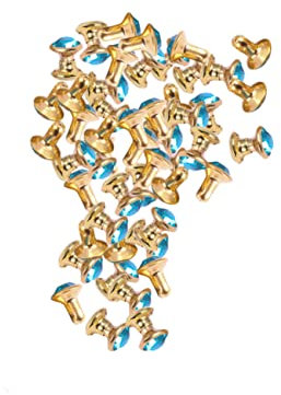 AOKWAWALIY Remachs Para Cuero 100 Stk Strasssteine Nähen von Kristallen auf Stoff nietenzange hohlnieten Metallknöpfe Tasten Schmuck nietzange Nähzubehör für Kleidung Glas Knopf Dekorationen