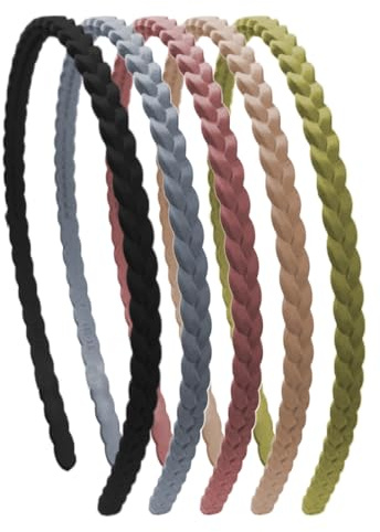 5 Pezzi Cerchietti Semplici Fasce per Capelli Denti Fasce per Capelli Sottili Cerchietti Colorato Antiscivolo Cerchietto per capelli in plastica per Donne e Ragazze