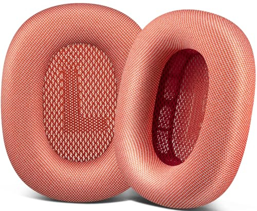SOPROM Ohrpolster Ersatz für Airpods Max Over-Ear Kopfhörer, Ohrpolster mit strapazierfähigem Netzstoff, weicher Schaumstoff - Pink