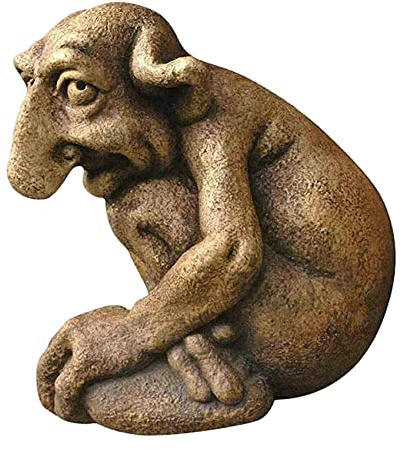 Mecerypt Garden Gargoyle Statue Naughty House Home Ornaments Decoration and Whimsical Decor Gargoyle Homeland