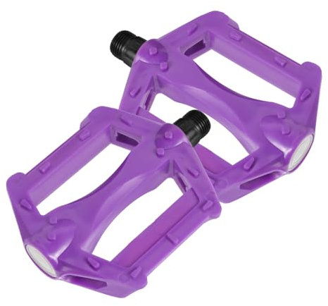 WHAMVOX 1 Paar Mountainbike-Pedale Lila Speichenperlen Junge Faltpedale Flache Straße Fahrradgriffe Übungspedal Fahrradpedalaustausch Putple Fahrrad Violett Kunststoff