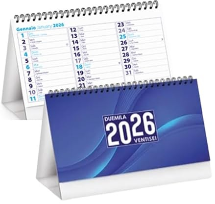 Bordskalender 2025 för skrivbord kontor skola hem måne med fest och helgon varje vecka familj genial organisatör stöd som dagbok eller planerare (blå)