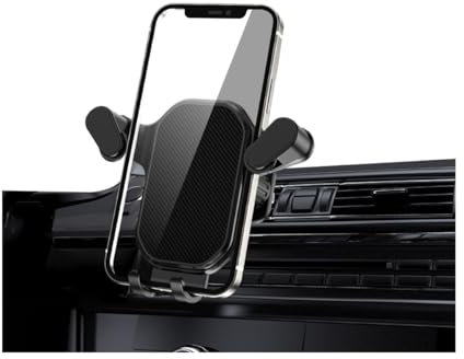 CGEAMDY Support Telephone Voiture, 360° Rotation Porte Téléphone à Grille D'aération, Accroche Voiture Telephone, Support Téléphone pour Prise d'air Voiture, Accessoires Automobiles Universels