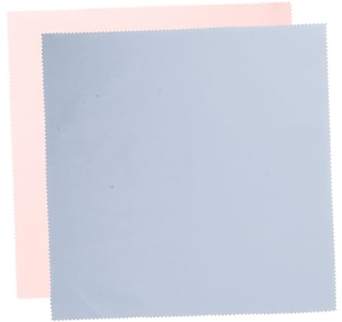 BESTYASH 2pièces Chiffon de Nettoyage pour Argenterie Lot de Chiffons de Polissage pour Bijoux Montres et Lunettes Couleur Aléatoire