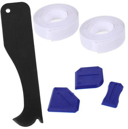 UKCOCO 6pezzi Spatole Per Applicazione Colla Strumenti Di Finitura e Raschiatura Per Sigillanti e Giunti Di Piastrelle Utensili Pratici Per Pulizia e Rimozione Colla