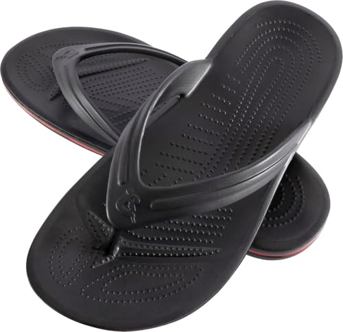 CRESSI Bubble Flip Flop, Svart 39/40 - Vuxen EVA Gummi Flip Flops, Torra, Bekväma, hållbara och lätta, Långvarig halkfri sula, för stranden och poolen, Svart, 39/40
