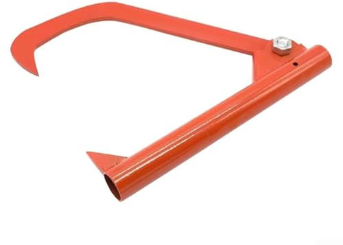Zoegneer Extracteur de bois - Crochet d'abattage - Outil pour bûches forestières - Aménagement paysager - Bois de chauffage - Orange - 26 x 15 x 4 cm - Métal
