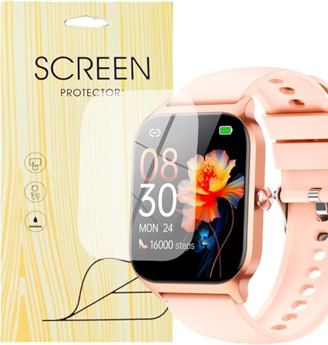 GPWDIEJB Compatibile per [6 Pezzo Protettive] Morbido Pellicola protettive per display Compatibile per Smartwatch CASCHO Smartwatch Orologio Intelligente Uomo Donna 1,85 P125