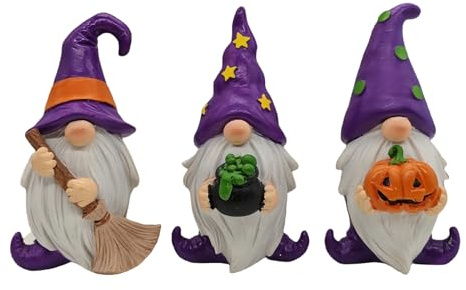 Genérico Los Gnomos de Jardín Piezas de Esculturas de Resina de Halloween