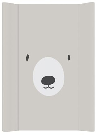 Rotho Babydesign Wickelauflage Keil (50 x 70 cm) - wickelauflage - wickeltischauflage - abwaschbar - wickelmatte - wasserdicht Motiv Bär