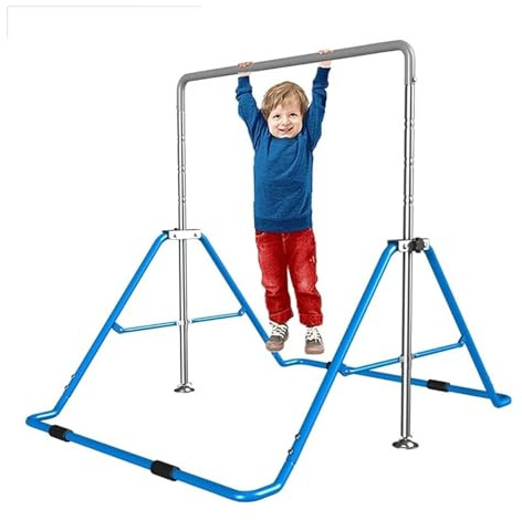 L6NqIAG Barre Horizontale Pliable avec Cadre pivotant renforcé for tractions, Barre for extérieur Barre de Gymnastique(Color7)
