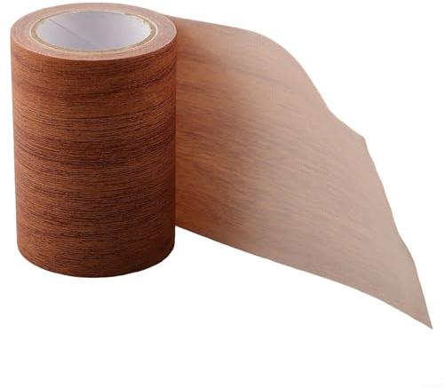 Vidonergy Selbstreparatur-Patchband für Böden, Möbel, Sockelleisten und Türen – 8 cm x 4,57 m, PE + Gaze-Material, realistische Holzoptik (D)