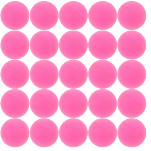 VICASKY 50 Stück Mattierte Nahtlose Tischtennisbälle 40mm aus Kunststoff Farbige Pingpongbälle für Partydekoration Poolspiele und Selbstgemacht Basteln