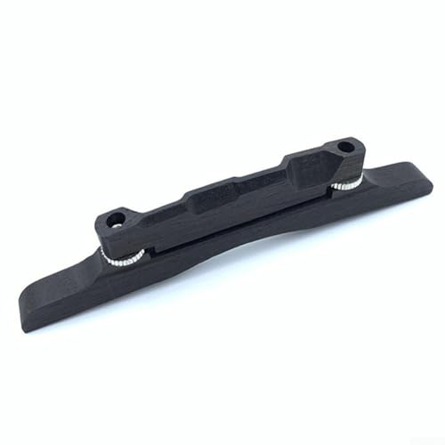 EXTRWORY Traditional Style Ebony Mandolin Bridge with Functional Height Adjustment and Optimized Acoustic Coupling