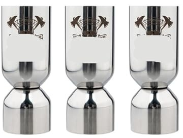 Jigger Cocktail Jigger de acero inoxidable 25/50ml, vaso for medir bebidas alcohólicas, mezclado, taza medidora líquidos(3PCS 25 50ml)