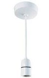 Deckenrosette mit Hängesockel, für Lampen bis zu 100 W