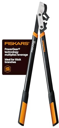 Fiskars 32-Inch Loppers for Tree Trimming, Heavy Duty, Low-Friction Sharp Steel Blade, Branch Cutter up to 2-Inch Diameter Cut Capacity, PowerGear2 Technology that Multiplies Power for Less Effort