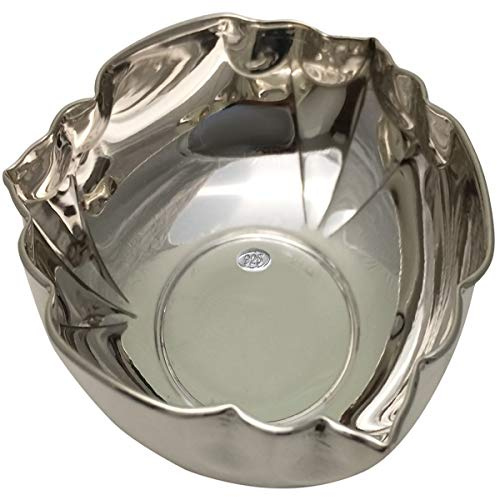 SILBERKANNE 925 Sterling Silber Schale Ø 11,5cm – Konfektschale für Pralinen & Gebäck – Bonbonschale inkl. Geschenkbox
