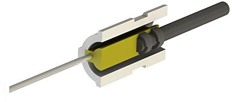 Easyricambi Resistenza candeletta in Cristalli di Quarzo da 95W a 24V per accensione Stufa a Pellet. Lunga 65mm Diametro 20mm.