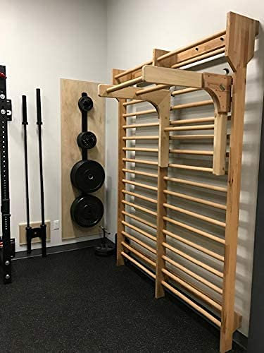 Artimex Adapter Klimmzugbügel und Dipstation für Sprossenwand, für Gymnastik und Fitness, Artikelnr. 248-holz