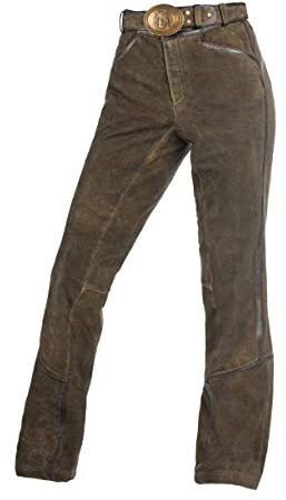 F&S Luxurious RIDINGWEAR Exklusive Reithose Lederreithose für Herren aus Ziegenleder, Passform Jodhpur (Größe 52, Braun)