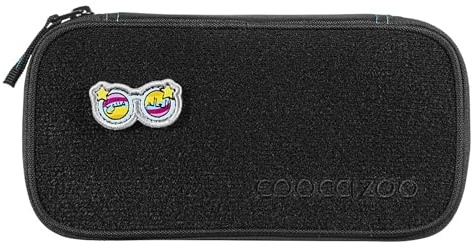coocazoo Schlampermäppchen „Colourful World“, Schlampermäppchen mit Stiftschlaufen, extra Fächer im Federmäppchen, Patch-Fläche, Jungen und Mädchen ab der 5. Klasse