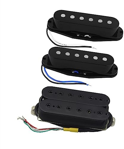 Schwarzer Alnico 5 Magnet Single Coil Und Humbucker Pickup Für HSS E-Gitarre Gitarren-Tonabnehmer-Set